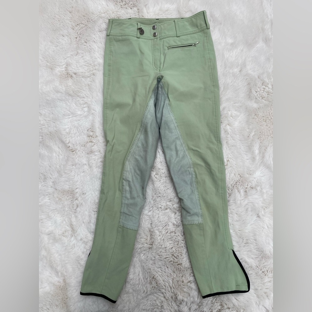 Lime Green Pikeur full-seat breeches